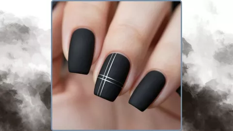 Diseño negro con líneas minimalistas