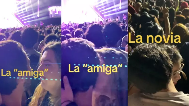 Joven intenta BESAR al novio de su AMIGA en pleno concierto