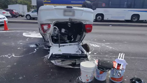Accidente al sur de Culiacán
