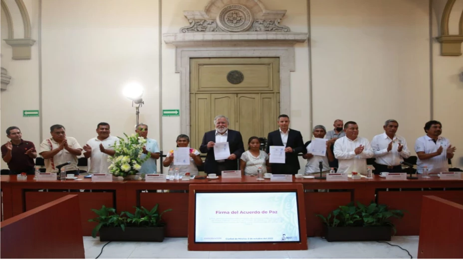 Firma Paz Oaxaca, 5 de octubre