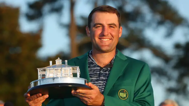 Scottie Scheffer en el Masters de Augusta