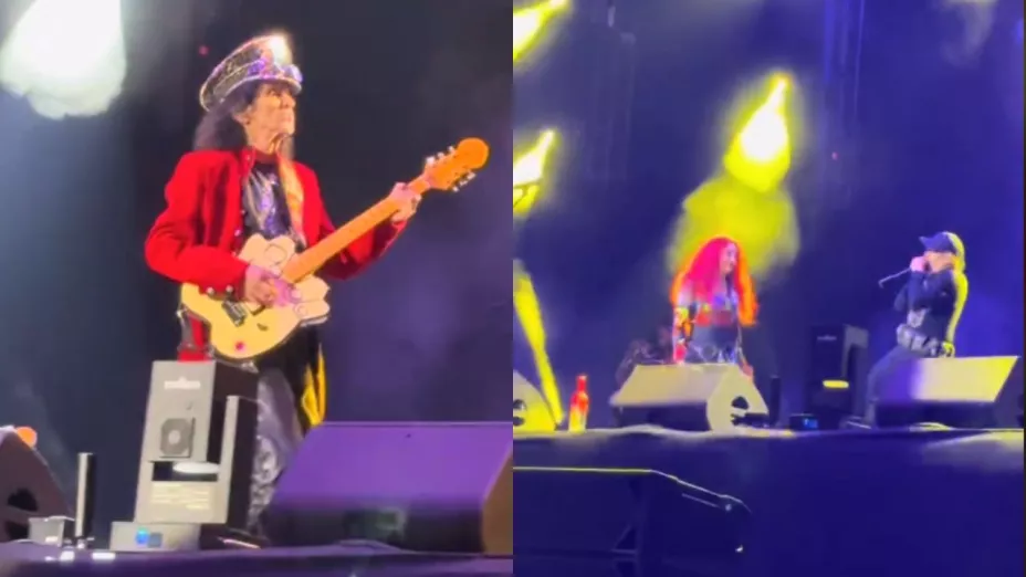 VIDEO | ¡Alex Lora sorprendido! Integrante del Tri sufre caída en pleno concierto