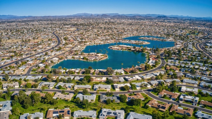 Zona residencial de Phoenix, Arizona