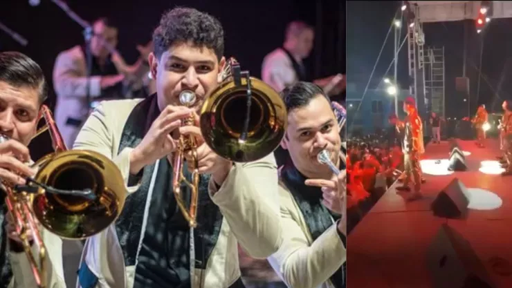 VIDEO | Se registra disparo de arma en pleno concierto de la Arrolladora Banda el Limón