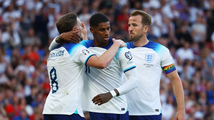Harry Kane con la selección de Inglaterra