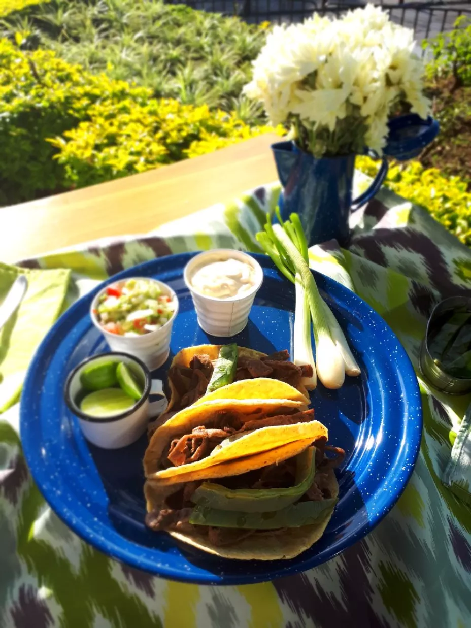 Tacos de cecina de yecapixtla