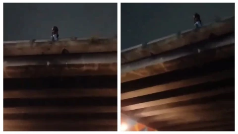 Chofer de transporte evitó tragedia en Puebla; salvó a mujer de caer de puente vehicular| VIDEO