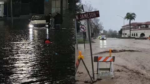 Alerta en California por “desfile de ciclones” y más inundaciones
