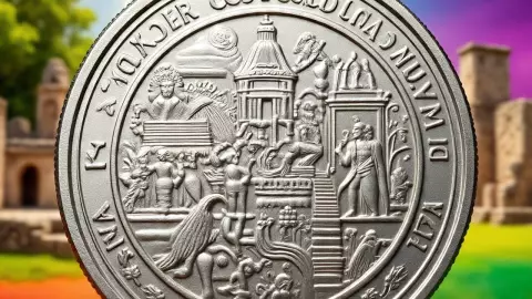 Diseño creado por Meta IA sobre las nuevas monedas de Colección Prehispanica en Mexico