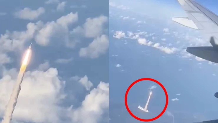¡Impactante VIDEO! Captan el lanzamiento de Artemis II desde un avión y así de cerca estuvieron del cohete
