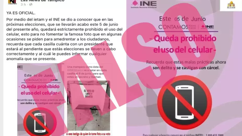 ¿Está prohibido el uso de celulares dentro de las casillas?