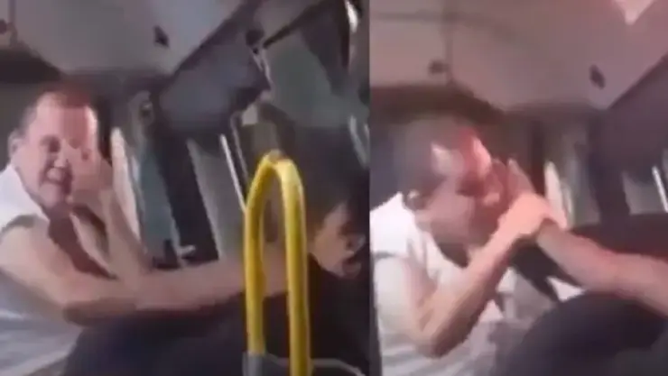 pelea entre pasajera y conductor