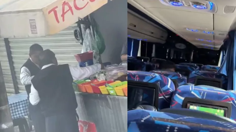 Choferes de camión provocan quejas tras detener viaje para comer tacos