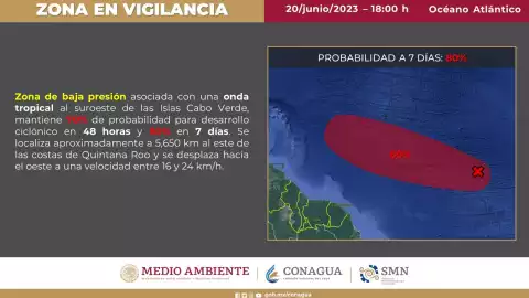 Clima en Cancún y Quintana Roo 21 de junio Solsticio de Verano, calor y zona de baja presión