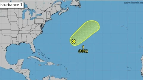 ¿Será Andrea? Se forma la primera zona de baja presión en el Atlántico de la temporada de huracanes y ciclones 2025