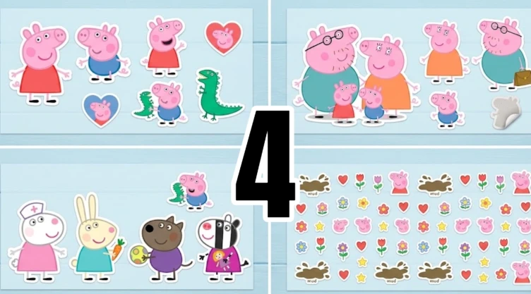 4 ideas de stickers de Peppa Pig para decorar el cuarto o mochila de un fan de esta caricatura