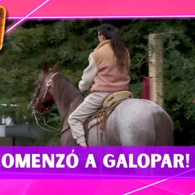 ¡El caballo comenzó a galopar! Ernesto tuvo que detenerlo después de que Mónica cometiera este error en La Granja VIP