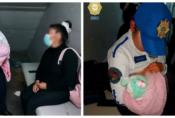 Policía amamanta a bebé que sufrió una caída en el Metro CDMX