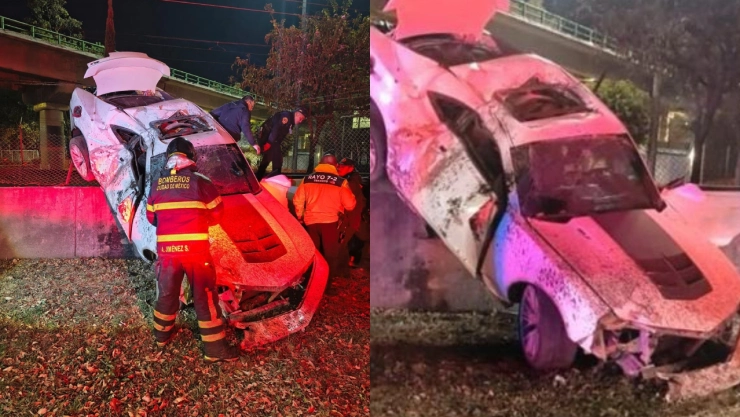 Conductor MUERE prensado tras estrellar su auto en la Calzada de Tlalpan