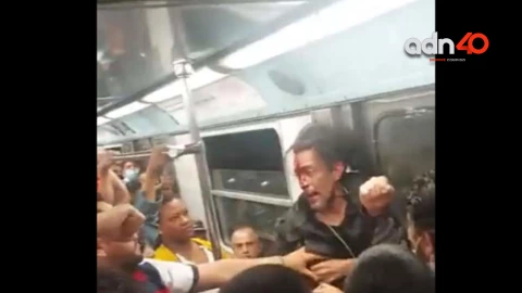 “¡Tengo Sida!”, hombre escupe a otro durante pelea en Metro CDMX
