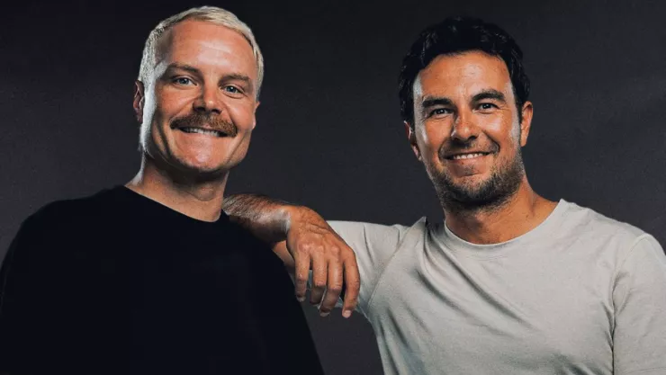 Checo Perez y Valtteri Bottas en Formula 1