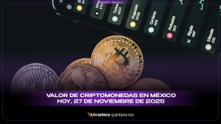 Criptomonedas en México hoy: consulta valores y tendencia este 27 de noviembre de 2025