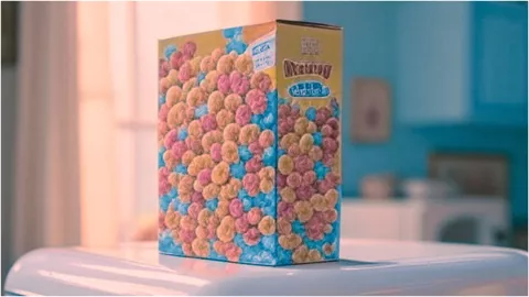 caja de cereal refrigerador