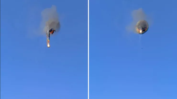 Tragedia en el cielo globo aerostático se incendia en vuelo. VIDEO.jpg