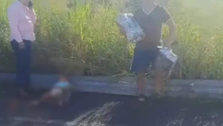 cuerpo de niño en accidente Alvarado
