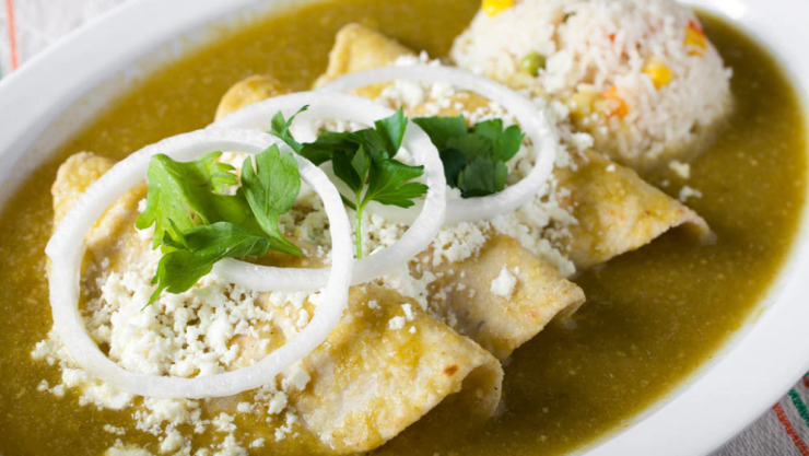 Receta de enchiladas verdes