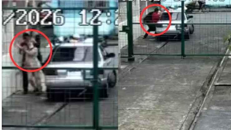 Cámara capta VIDEO en que una mujer es secuestrada en presencia de sus vecinos; la sacaron a la fuerza de su casa