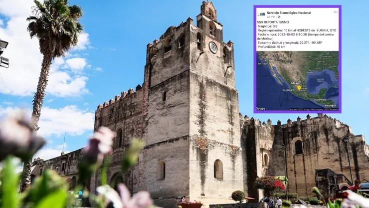 Sismo sorprende a Yuriria.