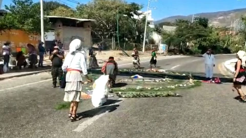 migrantes Chiapas ritual
