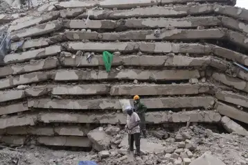 Derrumbe de un edificio en Nairobi, Kenia.