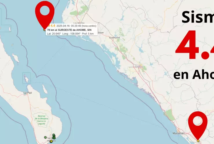 Sismo de 4.4 en Ahome