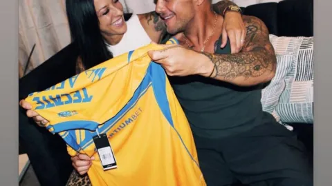 Jenni Hermoso y Alejandro Sanz.