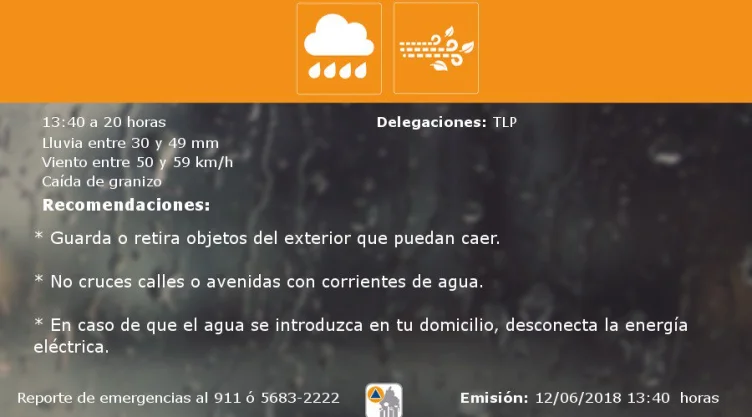 llueve en cdmx