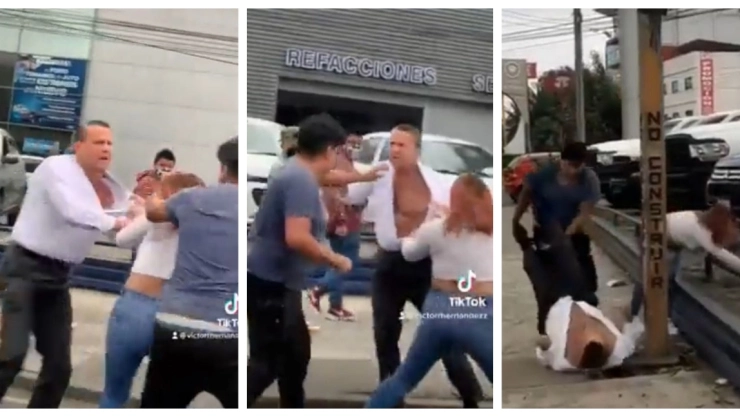 Alfredo Adame pelea callejera CDMX