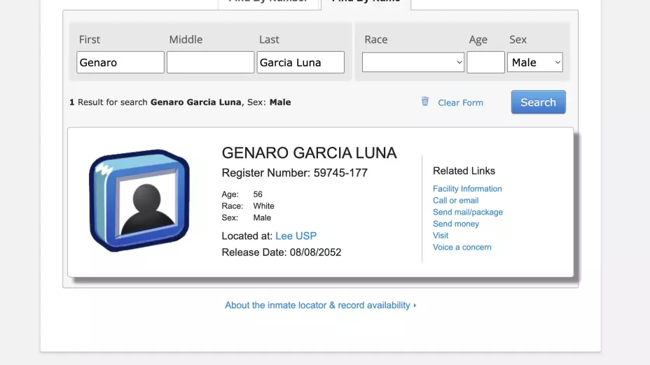 La ficha del exsecretario de seguridad.