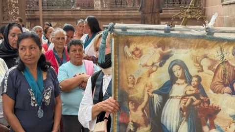 peregrinación y misa, en la Catedral de León
