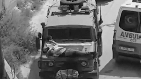 VIDEO: Tropas israelíes ataron a un palestino herido en cofre de un coche en Cisjordania