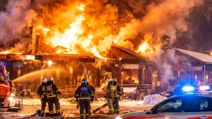 VIDEO DE TERROR: Captan nuevas imágenes de incendio en fiestas de Año Nuevo en Suiza; dejó decenas de muertos