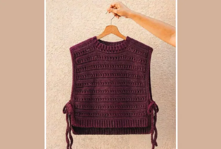 Ideas de chalecos de crochet - Crop top