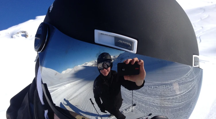 Selfie en la nieve