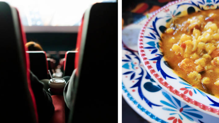 Sorprenden a familia con olla de pozole en sala de cine en México