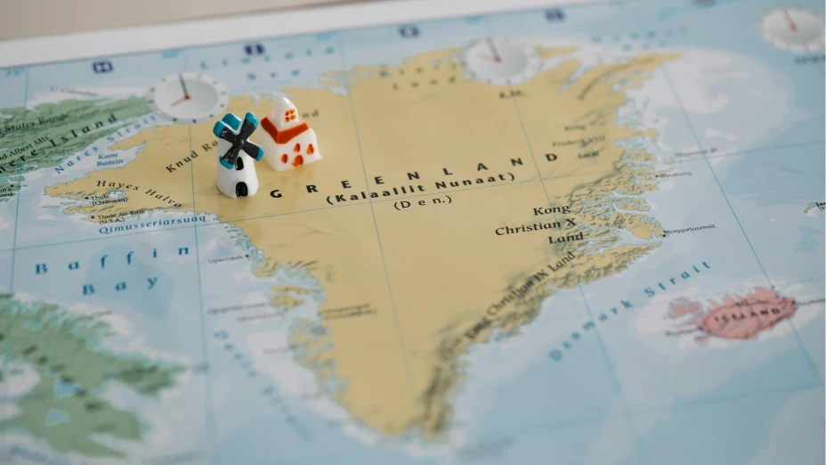 Mapa ilustrativo de Groenlandia