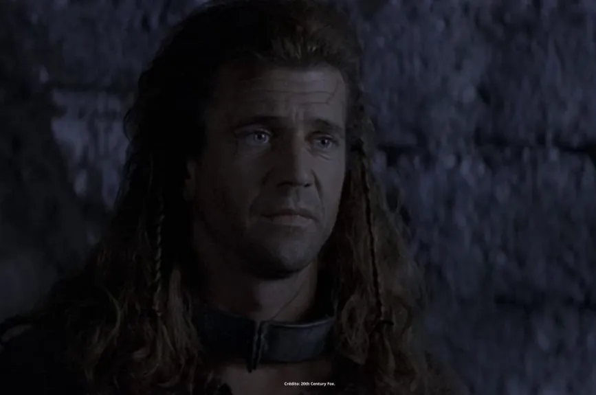 Escena de la película Corazón Valiente (Braveheart) con Mel Gibson por Azteca 7.