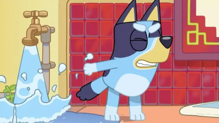 Juguetes de Bluey para que los niños tengan gusto por bañarse