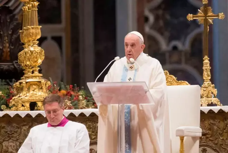 misa de año nuevo con el papa