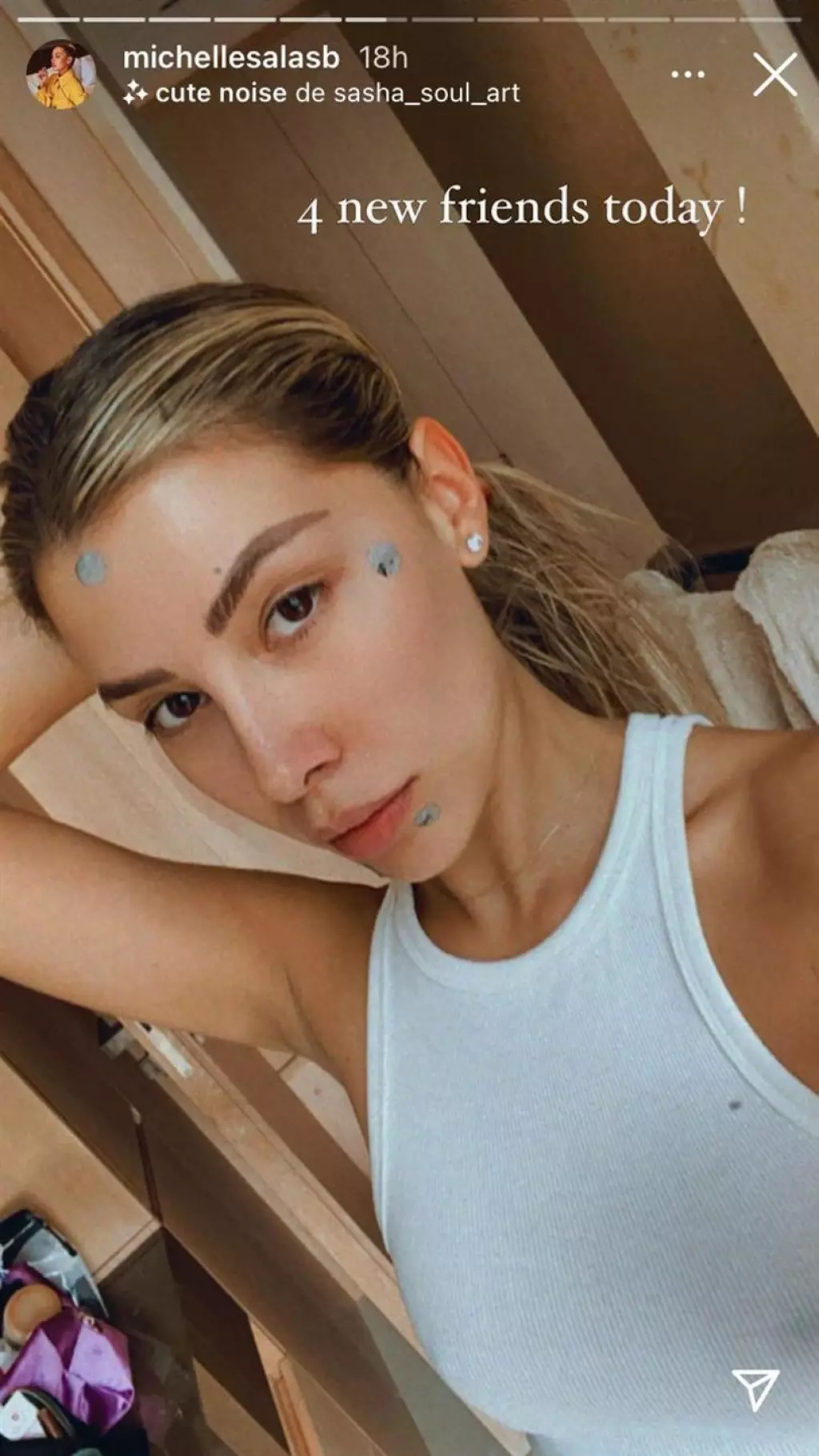 Michelle Salas mascarilla